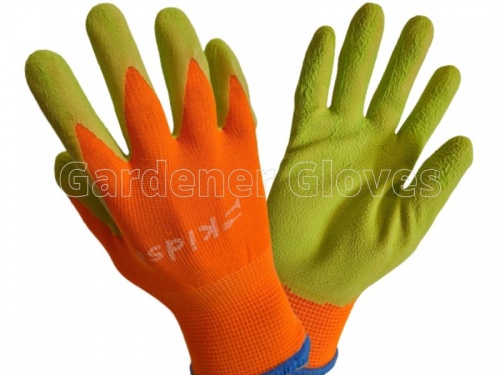 Safety Kids Work Gloves Pink Blue Yellow Gardening Glove 2~12 Year Old